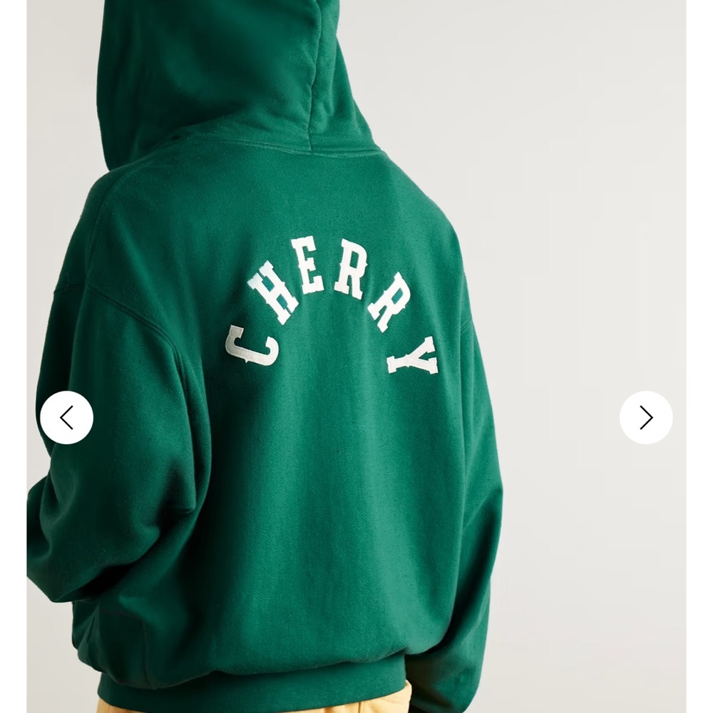 Cherry LA Logo-Appliquéd Cotton-Jersey Zip-Up Hoodie